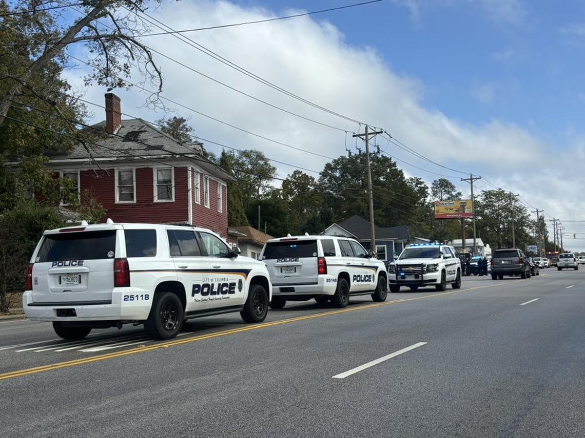 There was a large Columbia Police Department presence in an area that has been closed off.