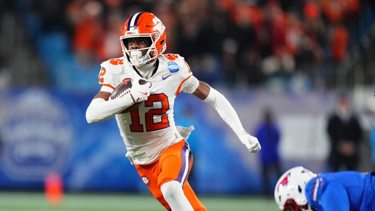 Clemson WR Bryant Wesco Jr. (12) in 2024
