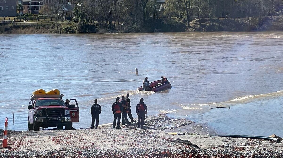 The Gervais Street Bridge was closed to traffic on Friday, Dec. 16, 2022 as emergency personnel responded to an incident on the river.