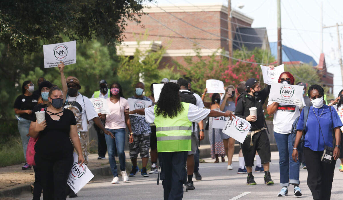 a march marking the 57th anniversary of the Walk on Washington, where Martin Luther King, Jr. gave his famous “I Have a Dream” speech. 8/28/20