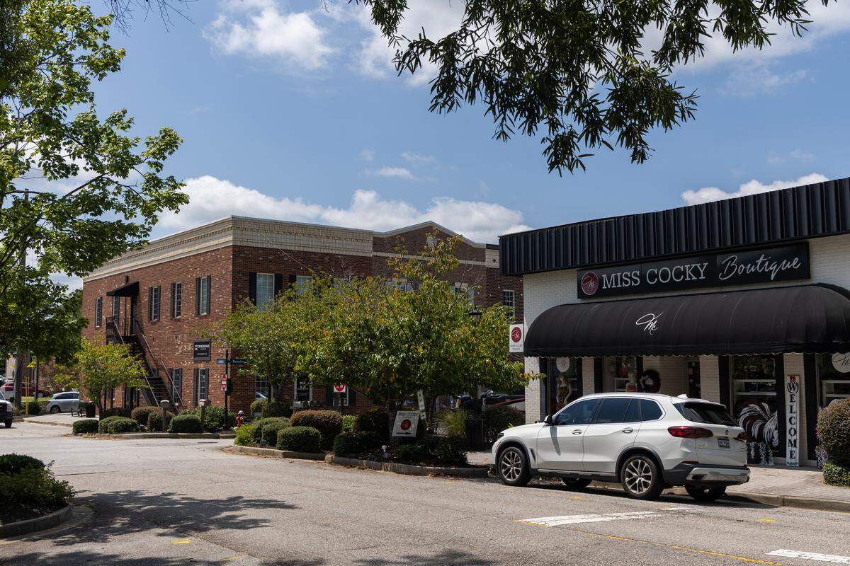 Chapin’s downtown is just across the train tracks from a grocery store and new retail development on Wednesday, August 20, 2025.