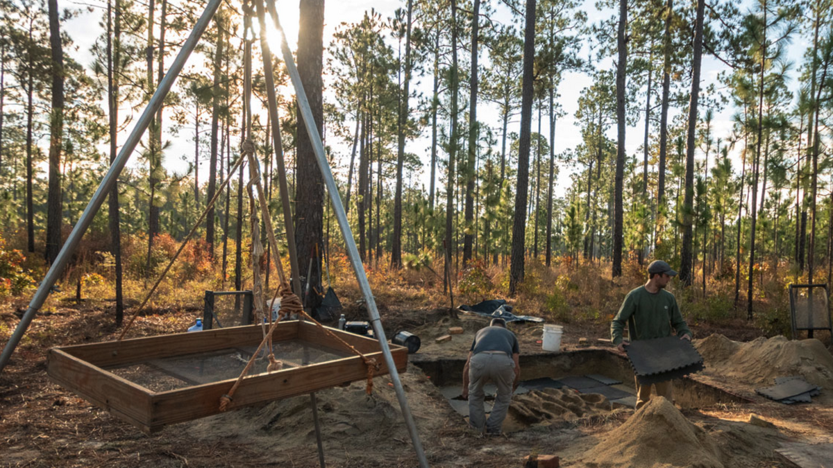 A team of University of South Carolina archaeologists work at an excavation site at the historic location of the Battle of Camden, a crushing Revolutionary War defeat for the Continental Army in South Carolina. Remains of a 14-year-old boy, excavated by the team in 2022, were identified Tuesday after nearly 250 years.