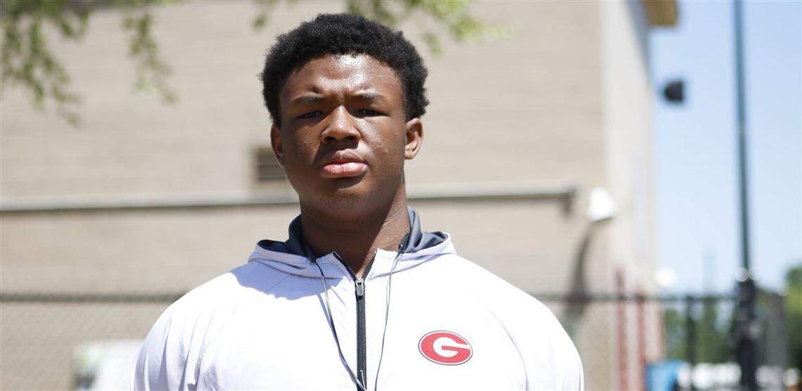 Greenville offensive lineman Blake Franks