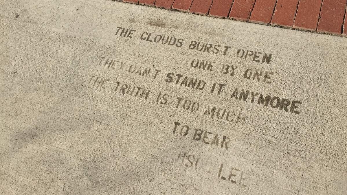 A poem by middle schooler Jisoo Lee is part of Columbia’s “Rainworks” project.