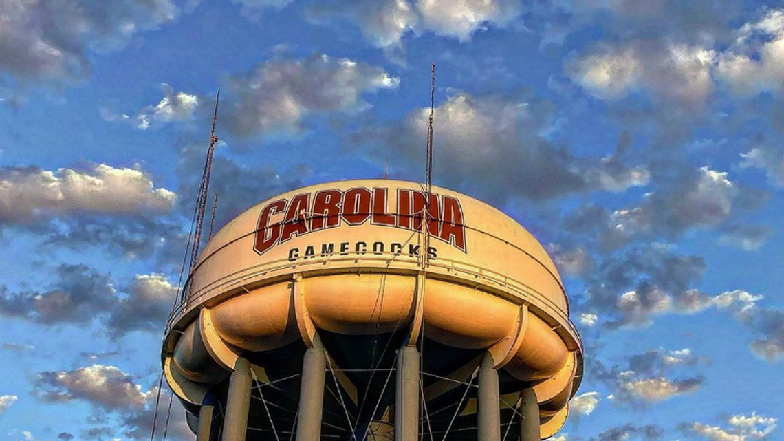 This city of Columbia water tower is near the University of South Carolina campus along Pickens Street. Columbia has one of the state of South Carolina’s largest water systems.