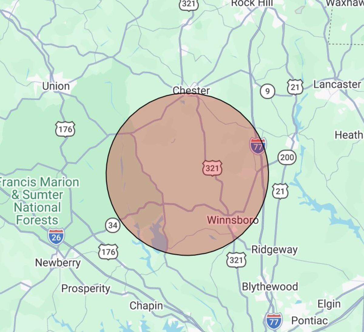 An earthquake was recorded early Friday morning, May 8, 2026, about 10 miles northwest of Winnsboro in Fairfield County, S.C.