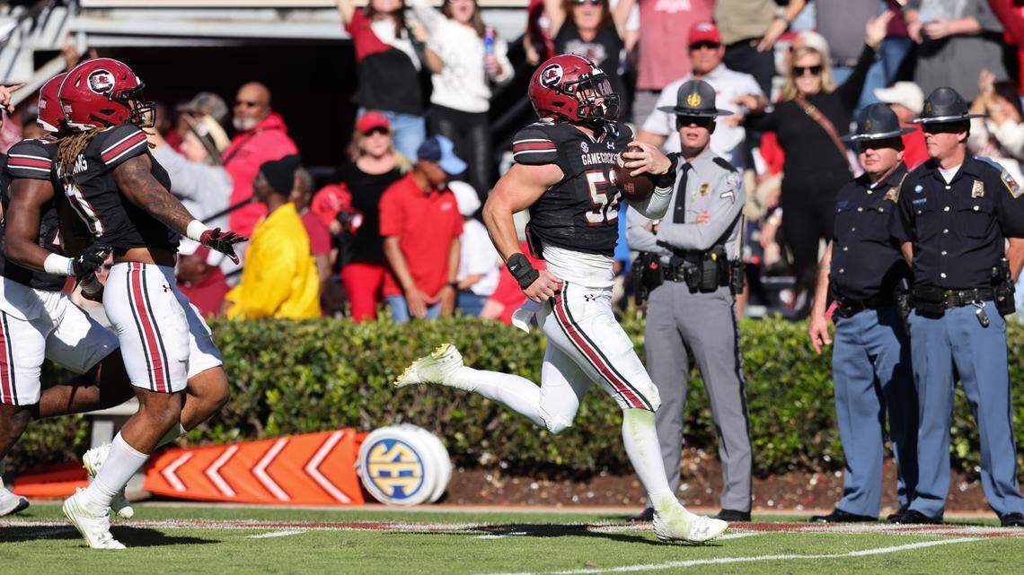 Why South Carolina LB Stone Blanton’s game-saving pick-6 had nothing to do with luck