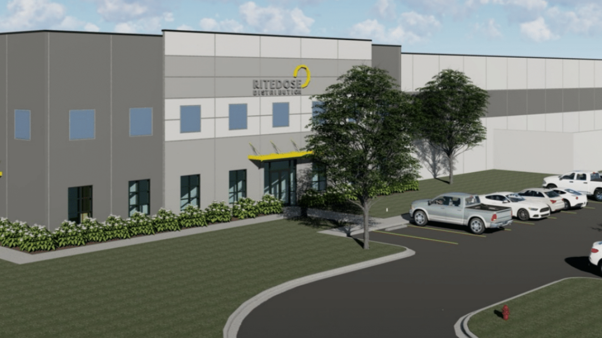 A rendering of Ritedose’s planned distribution and logistics center in northeast Columbia.