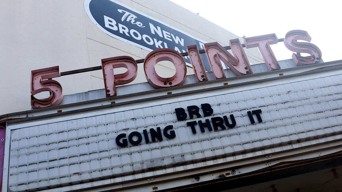 The marquee at Columbia rock club New Brookland Tavern alludes to its ongoing temporary closure on Sept. 10, 2024.