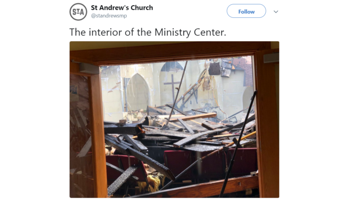 Devastating fire 'strikes at the heart of,' extensively damages historic SC church