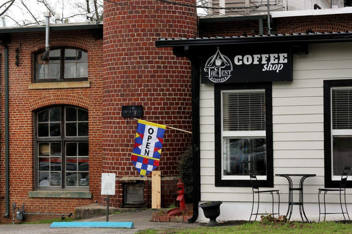 The Tent Coffee Shop took the place of Salon B, next to Hazelwood Brewing Company.