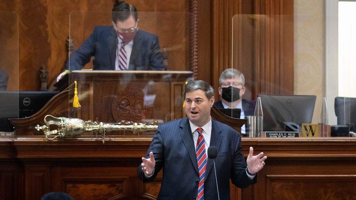 S.C. Rep. Murrell Smith, R.-Sumter, presents the budget for final reading during a session of the South Carolina House of Representatives in March. The House and Senate on Monday approved their 2021-22 budget to send to Gov. Henry McMaster for his consideration.