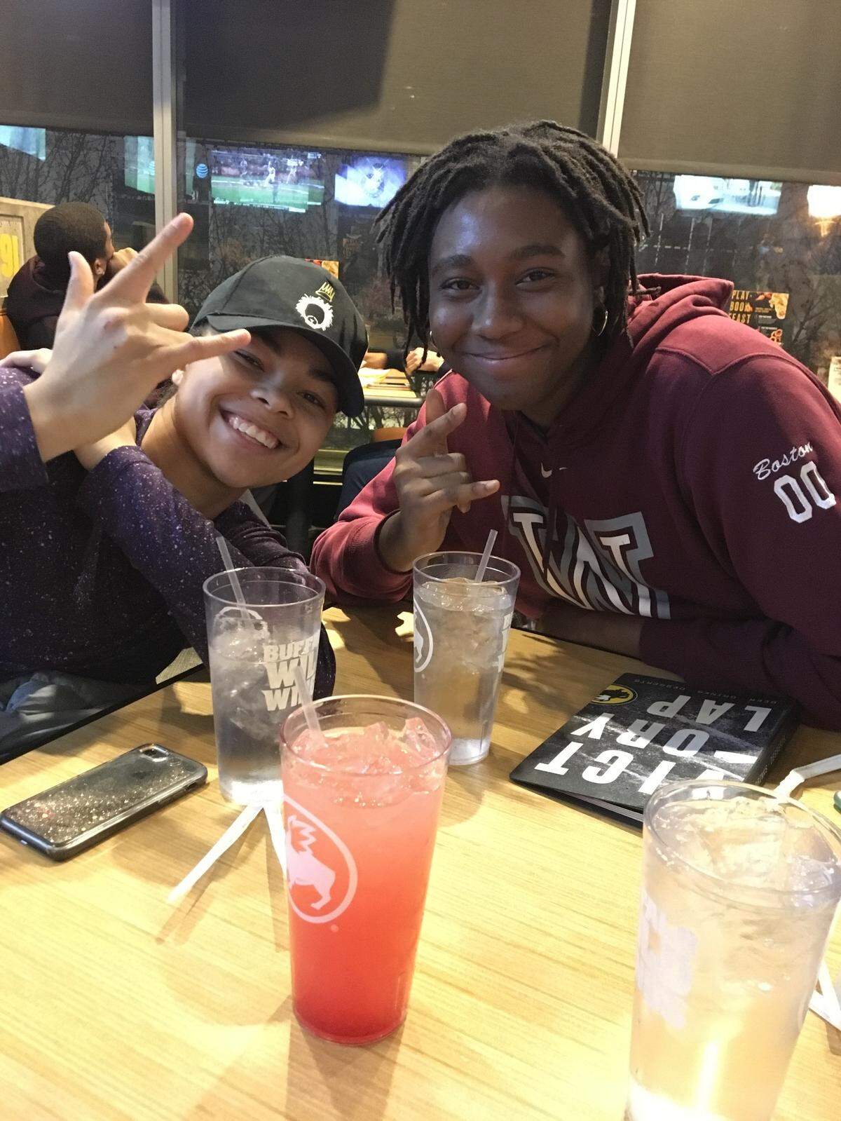 Jordan Nixon, left, and Aliyah Boston played together in their high school days.