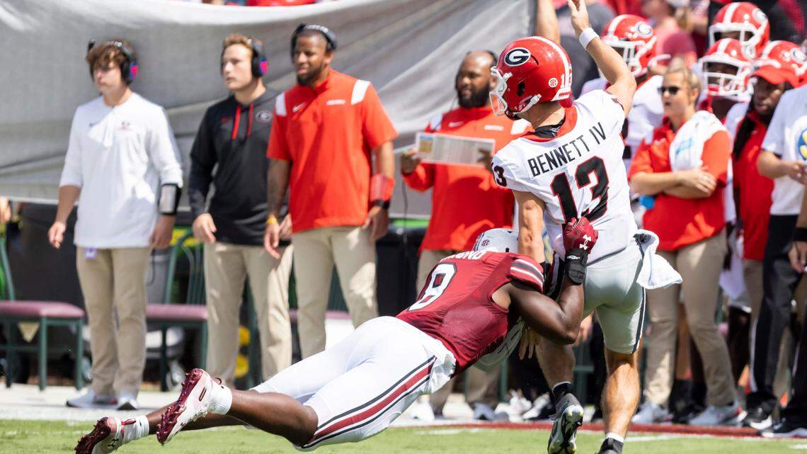 Georgia QB Stetson Bennett playing sick today vs South Carolina