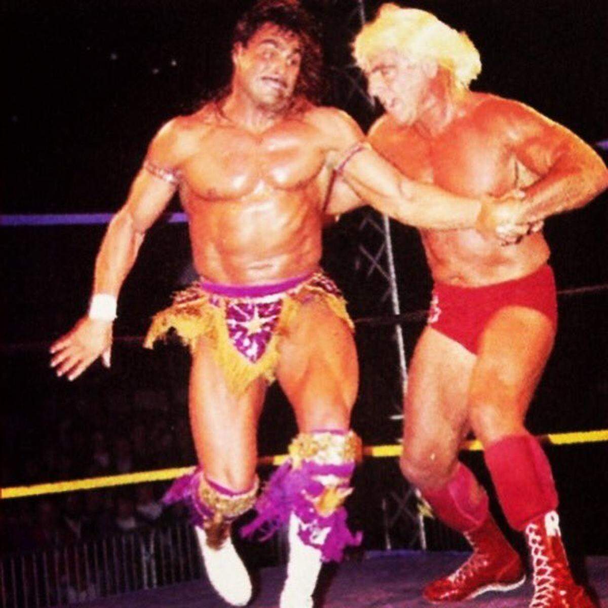 In this file photo Marc Mero wrestles against Ric Flair.