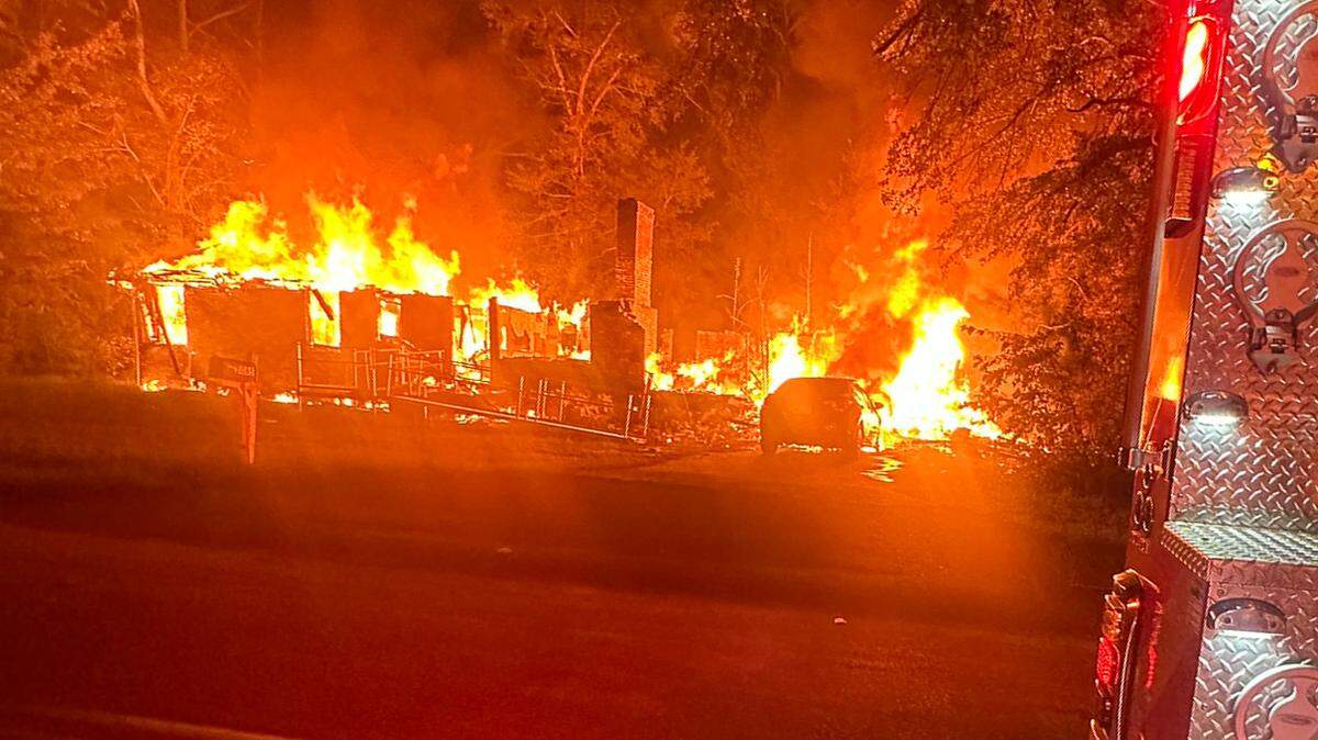 Firefighters in Orangeburg County battled a blaze on Pineland Street on July 20, 2024.