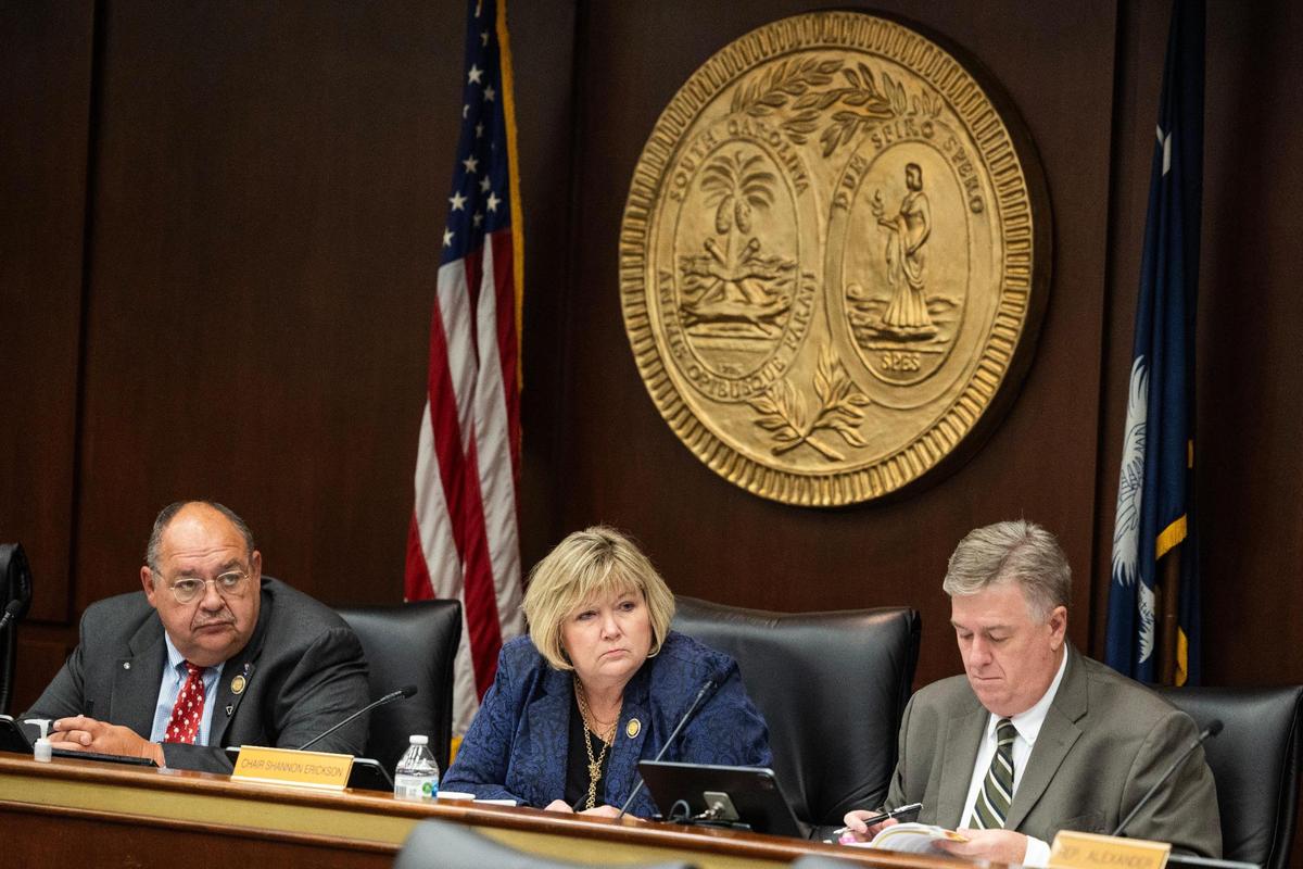 State Rep. Shannon Erickson, R-Beaufort, said there isn’t an appetite to raise the gas tax in South Carolina. In this photo, Erickson leads an ad hoc hearing on high school sports Wednesday, September 20, 2023.