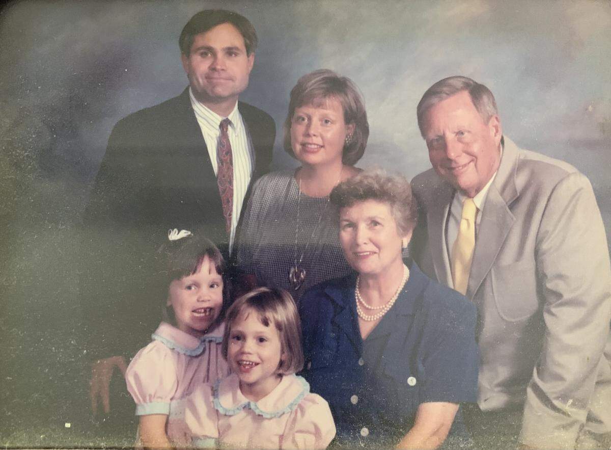 Dewey “Sonny” Foster, right, with his family.