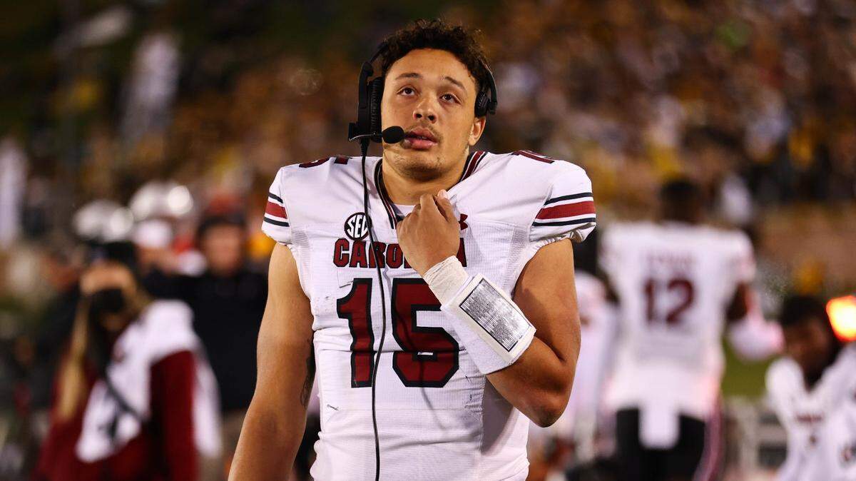 QB Jason Brown during South Carolina’s Nov. 13 game at Missouri.