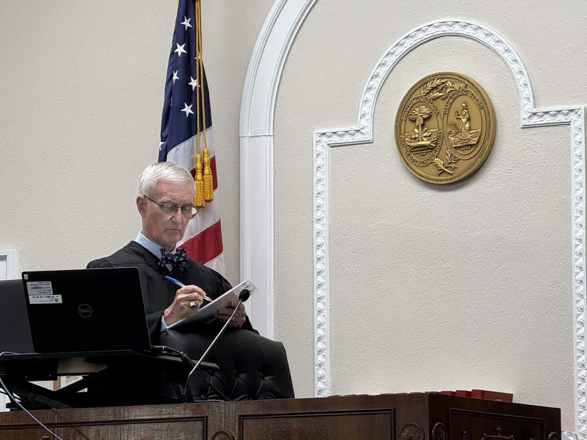 SC Judge R. Keith Kelly presided over the emotional hearing at which podcaster Mandy Matney testified. 