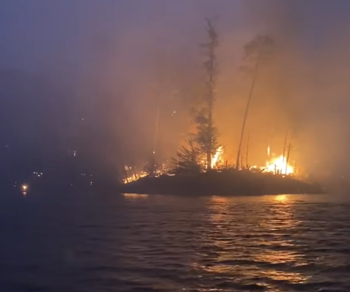 Greenville Water System video shows how close the Table Rock Fire is to its reservoir on March 25.