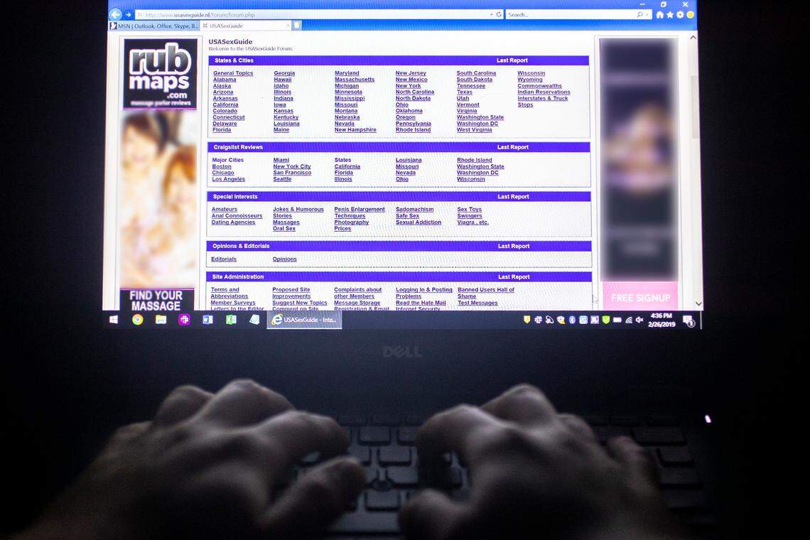 RubMaps and USASexGuide are websites that allow users to describe sexual services offered at massage parlors throughout the United States. There are 80 illicit massage parlors in South Carolina, according to the sites. --Photo Illustration