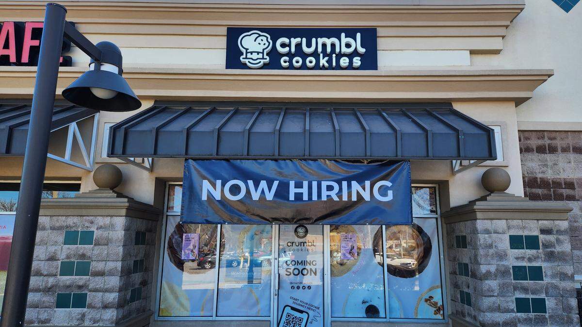 A new Crumbl Cookies is being prepped at 150-C Harbison Blvd.