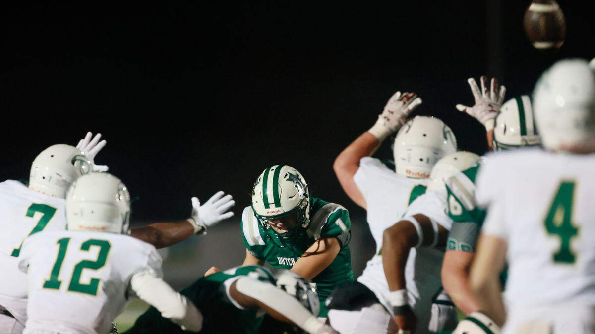 Dutch Fork’s Aaron Griffin plays River Bluff at Dutch Fork on Friday, November 29, 2024.