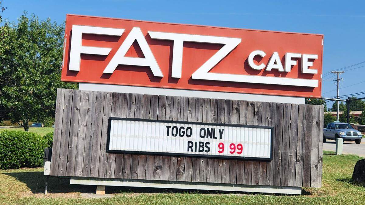 Fatz Cafe in Lexington was closed Wednesday and a sign was on its door saying the location - and all Fatz locations - were closed permanently.