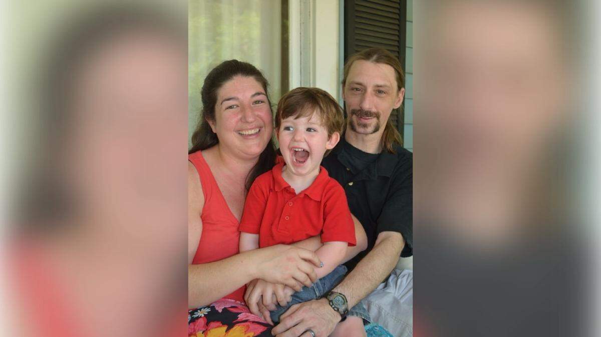 Photo provided by Susan DuPlessis. Leah (far left), son, Connor, husband, Jon.