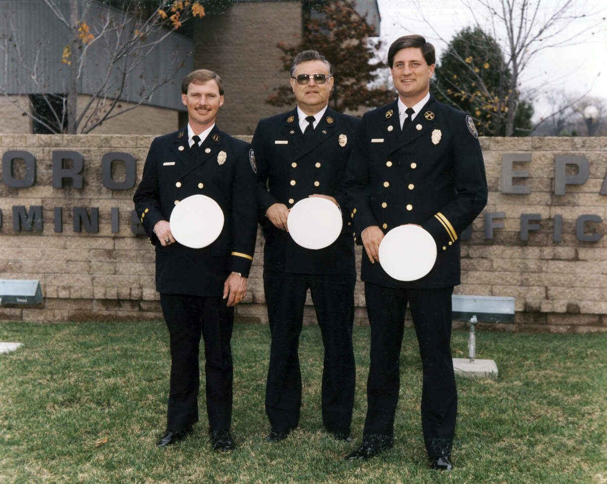 Cox (far right) at the 1984 training division in Greensboro, North Carolina.
