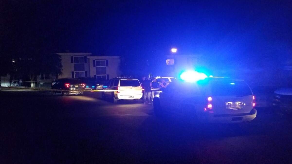 Authorities on the 100 block of Riverbend Drive in West Columbia after a fatal shooting.