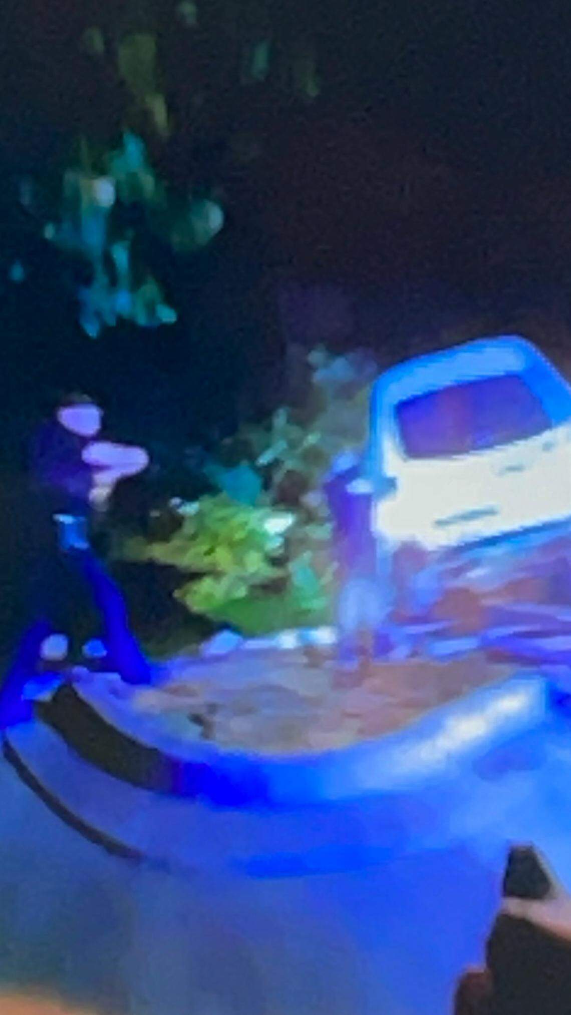 Image from body camera video worn by Irmo Police Officer showing the apprehension of Byron Jackson on June 22, 2025.