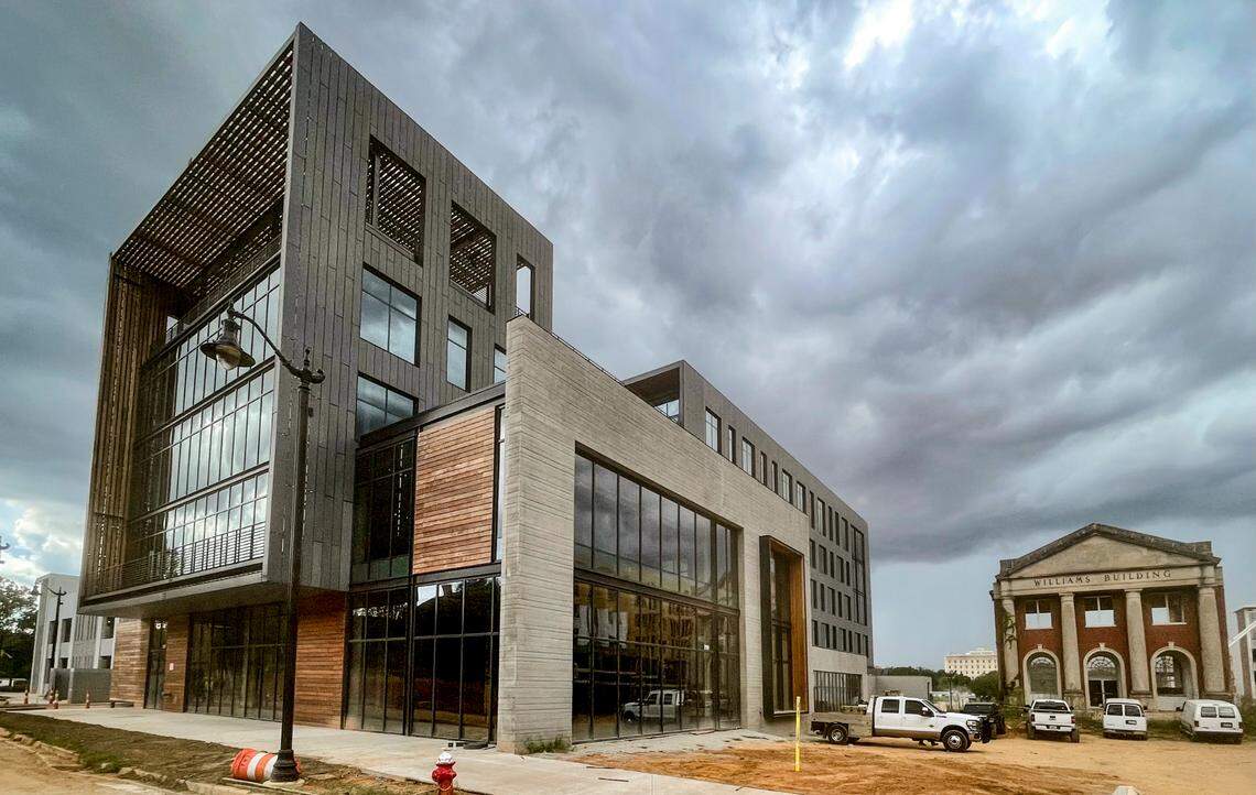 The WestLawn building in the BullStreet District is nearly complete. The law firm, Robinson Gray has moved to the top floors. Retail space will occupy the main floor.