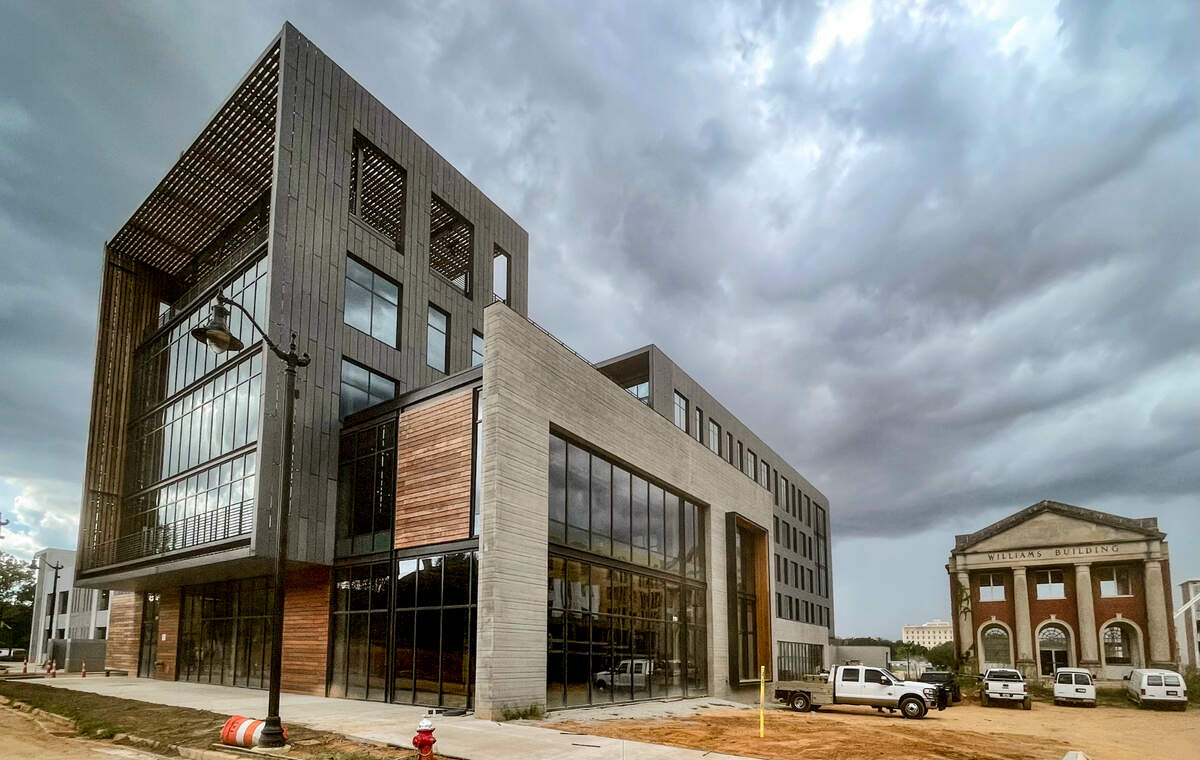 The WestLawn building in the BullStreet District is nearly complete. The law firm, Robinson Gray has moved to the top floors. Retail space will occupy the main floor.