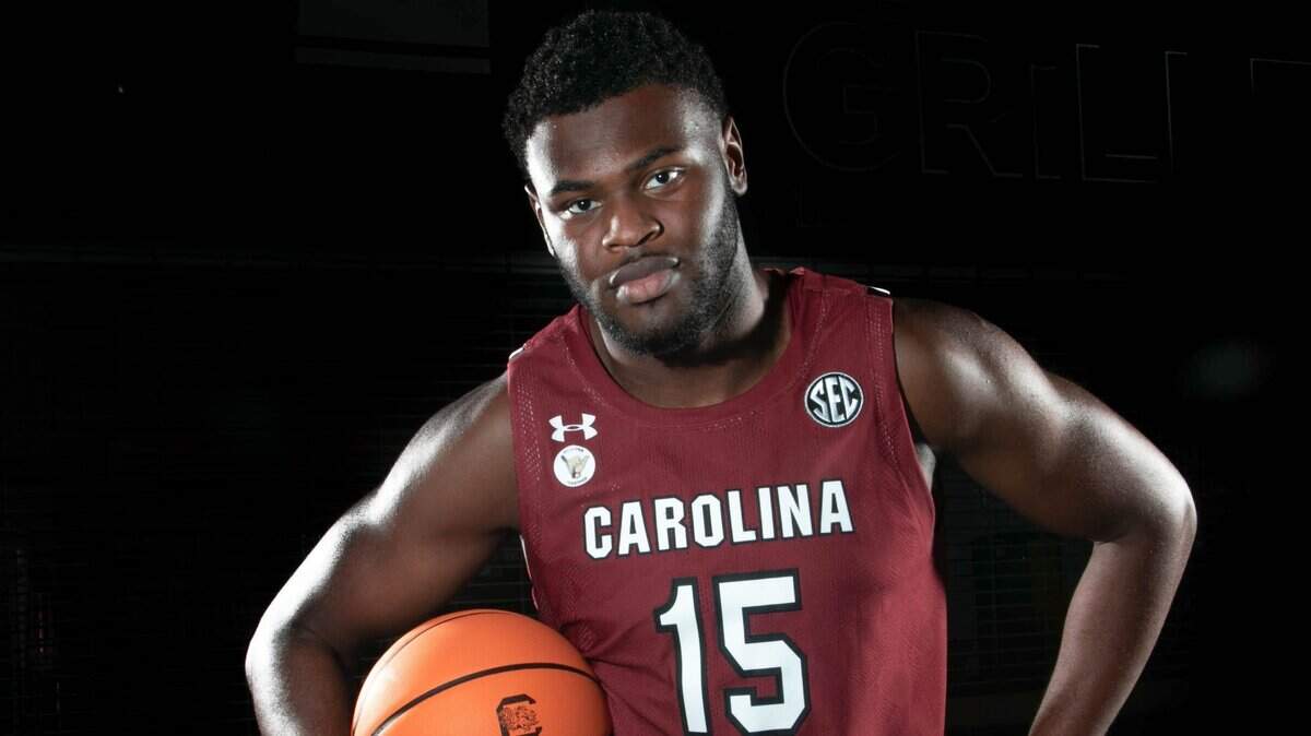 University of South Carolina basketball team member Wildens Leveque.