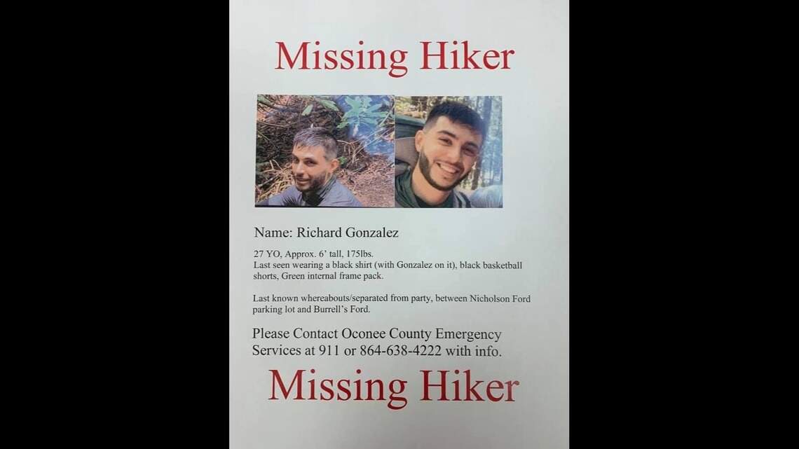 Hiker separated from his group is missing on 80-mile trail, SC officials say