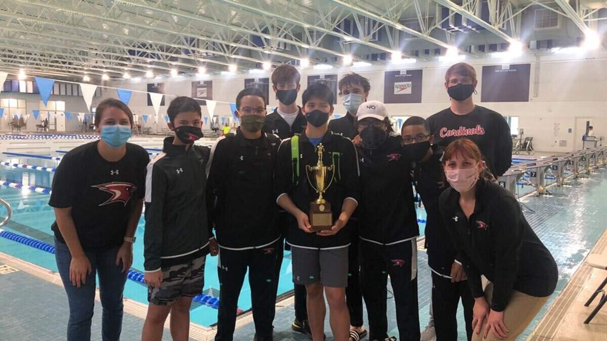 Cardinal Newman boys swimming team finished second in the SCISA 3A championships on Saturday in North Charleston.