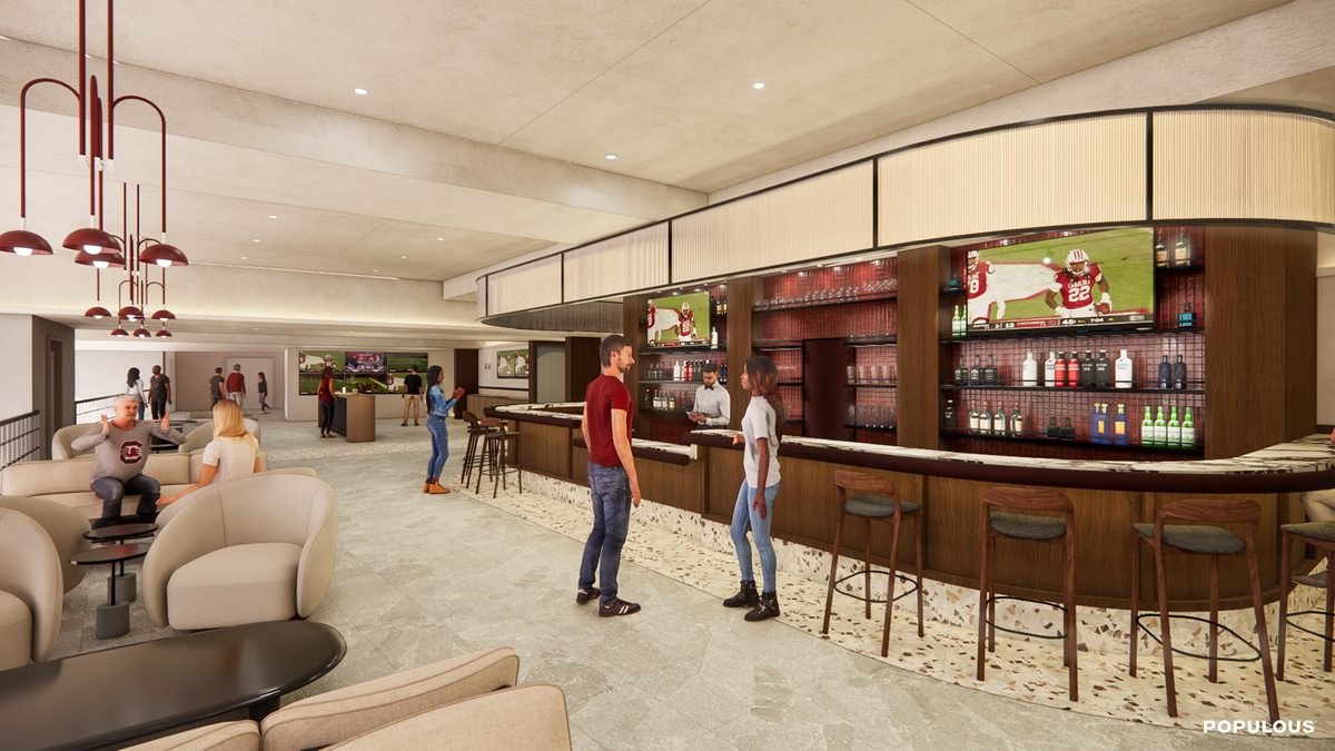 Rendering of what the suite-level club could look like. 