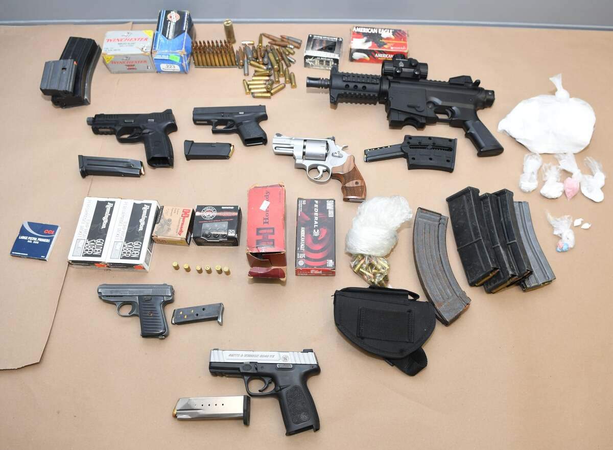 Albany, NY police found three guns stolen out of Richland County, SC during a drug bust, police said.