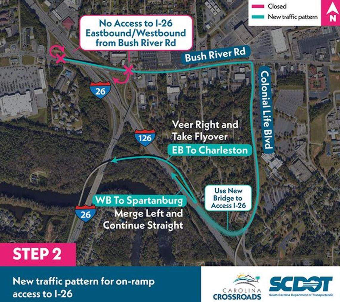 A busy exit on Interstate 26 will be permanently closed as a part of the Carolina Crossroads project in the area known as Malfunction Junction.