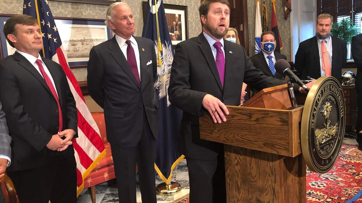 Peter McCoy, who was nominated by Gov. Henry McMaster to chair the Santee Cooper board, testified in front of members of the Public Utilities Review Committee on Wednesday.