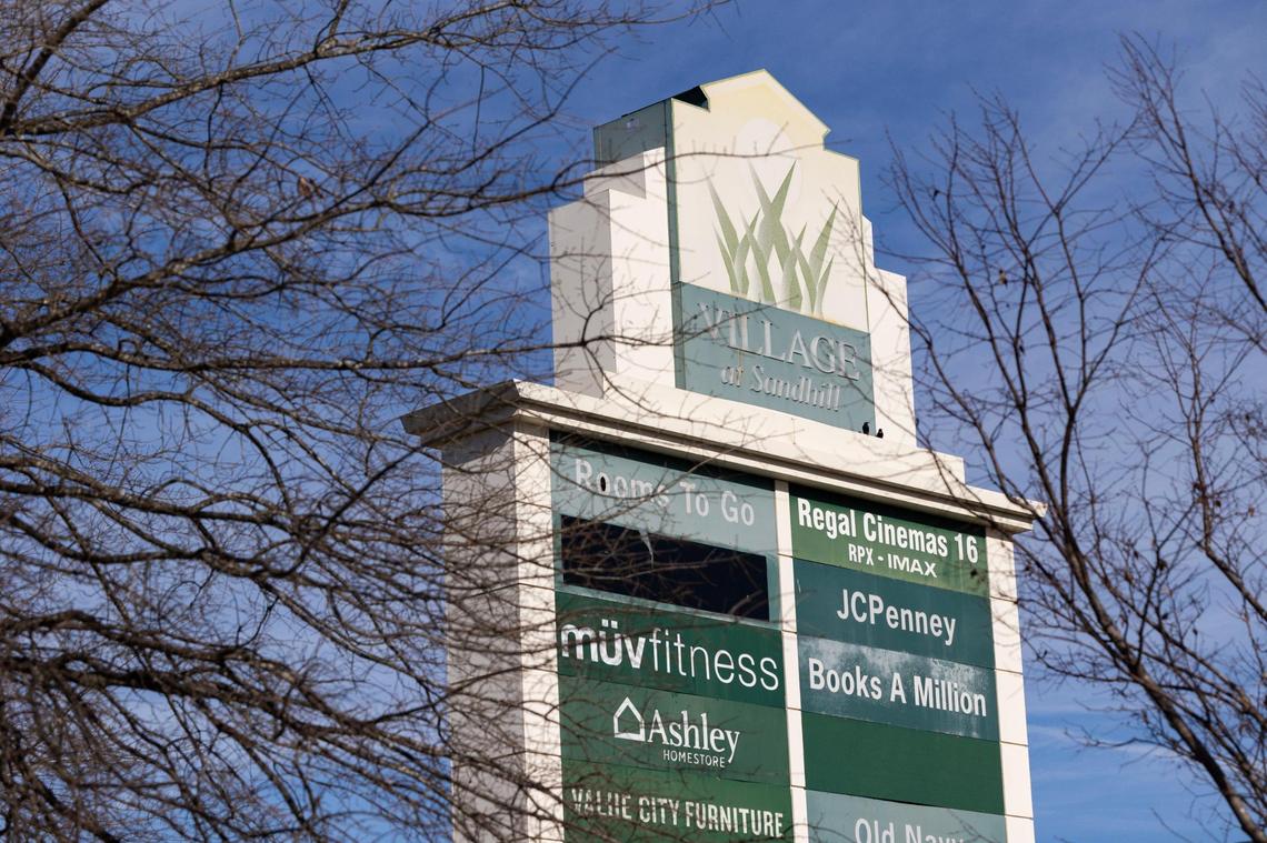 The Village at Sandhill outdoor mall on Friday, January 20, 2023.