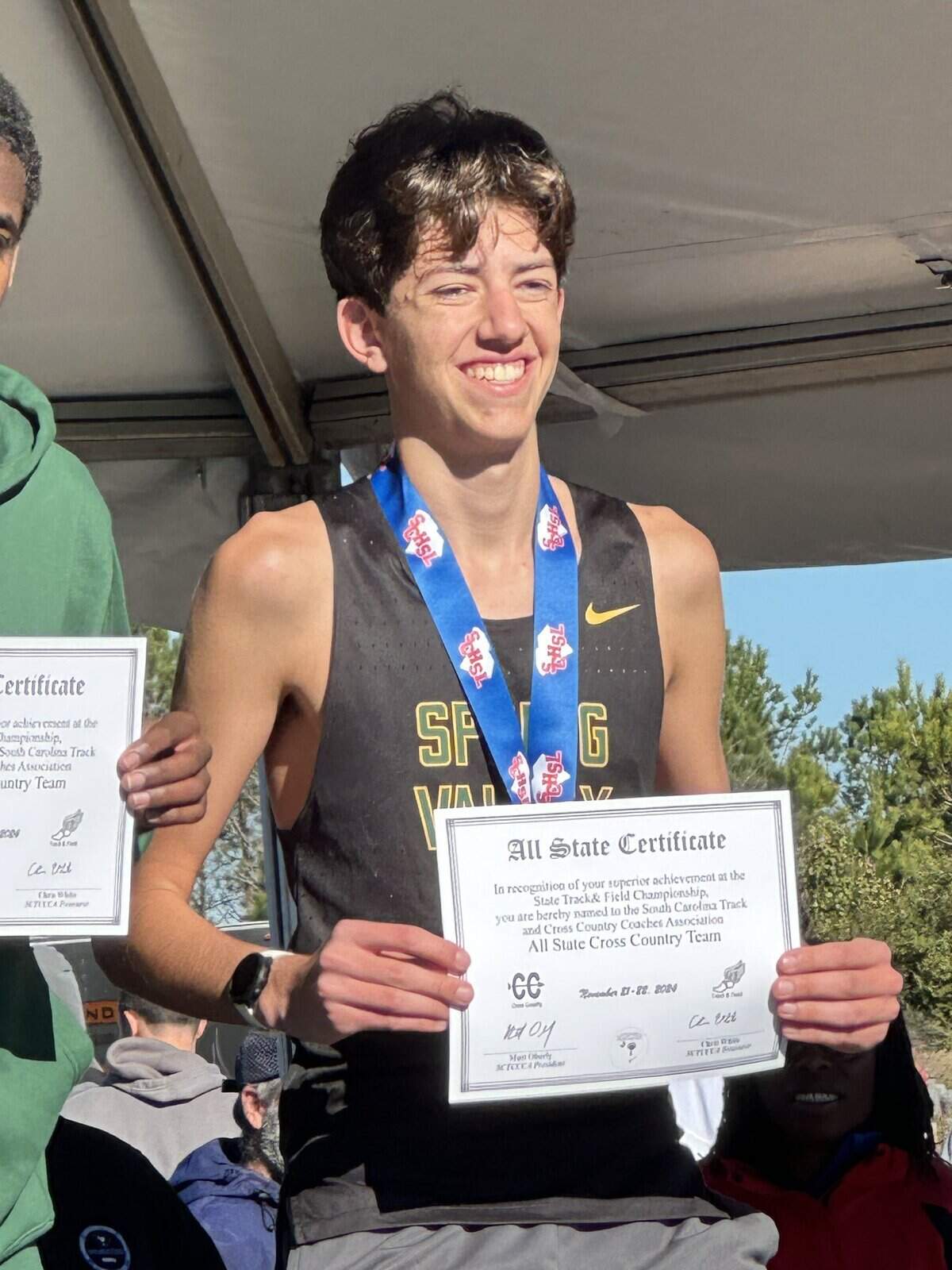 Spring Valley’s Brendan Hitchcock won the 2024 SC High School League’s Class 5A Division I championship on Nov. 21, 2024.