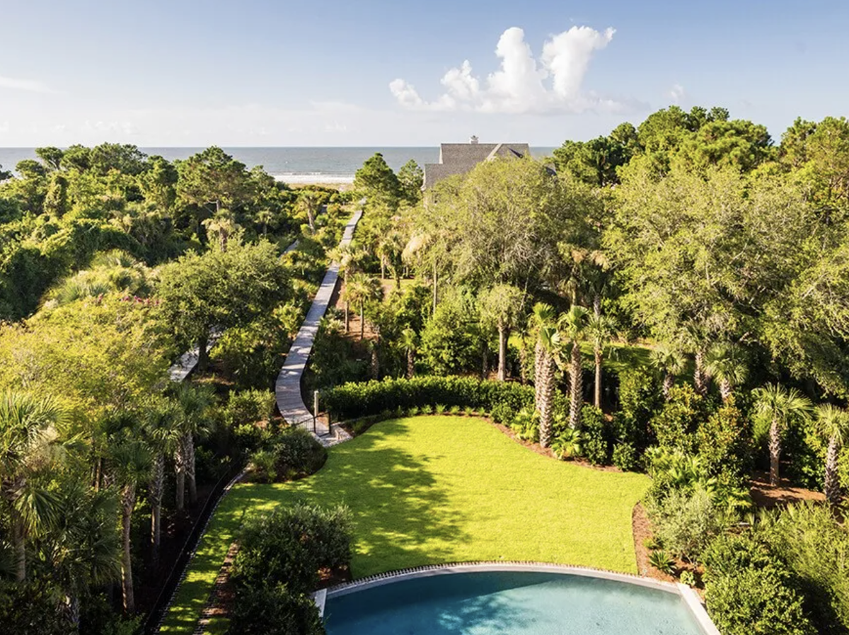 The house at 101 Flyway has a private walkway to the beach.