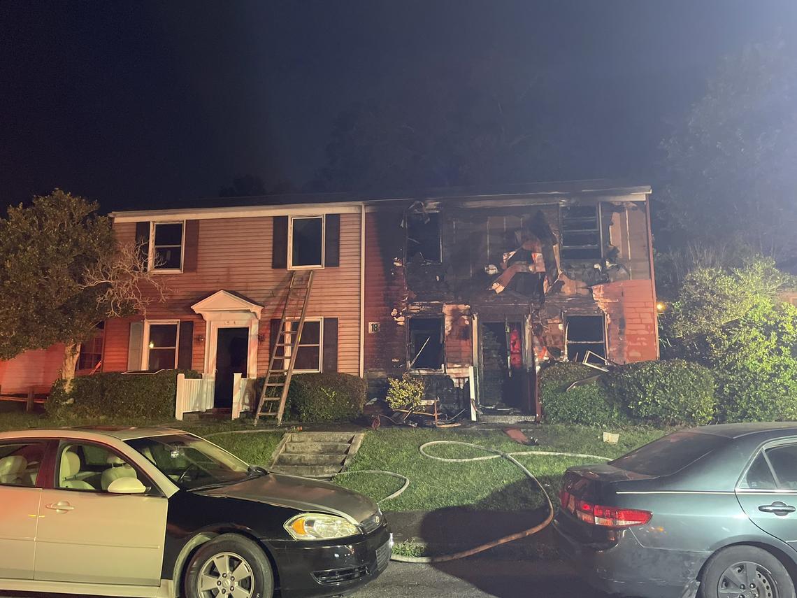 A home was damaged by a fire.