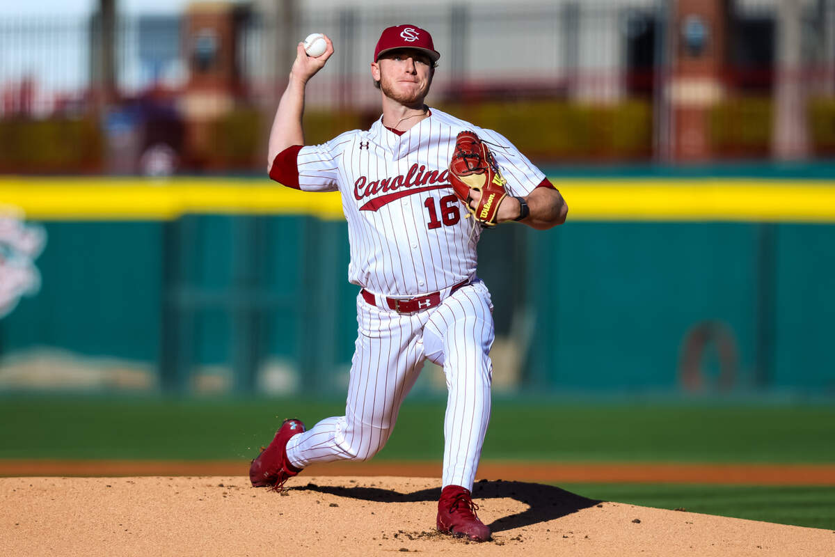 South Carolina Gamecocks pitcher Dylan Eskew in 2025.