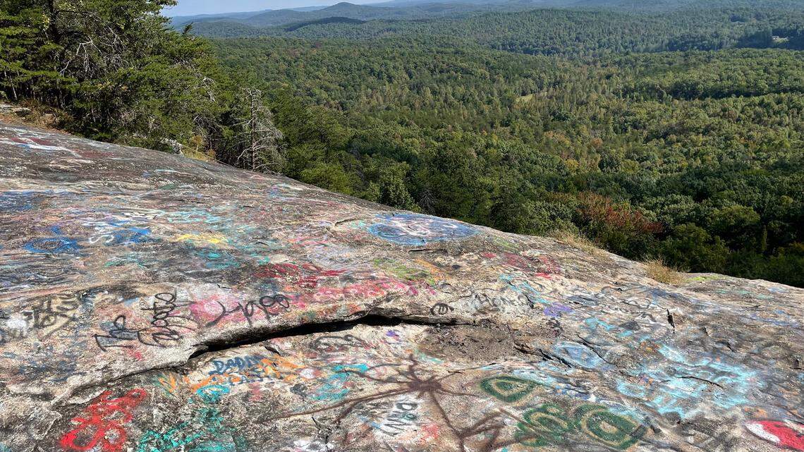 Vandalism has been going on for years at the scenic spot known as Bald Rock Heritage Preserve in South Carolina. The state wants it to stop.