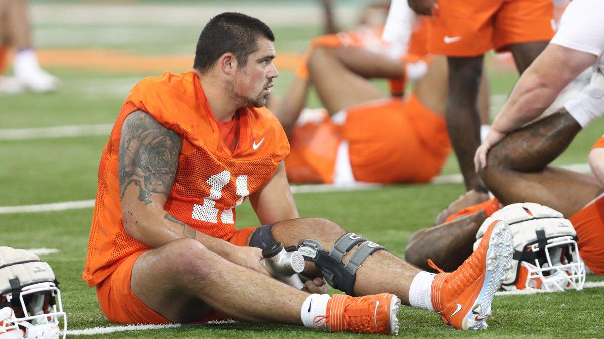 Bryan Bresee at Clemson’s football practice Friday, Aug. 5, 2022.