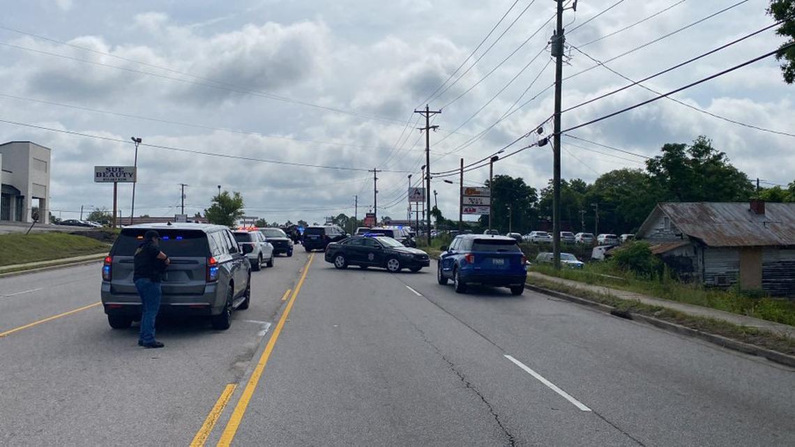 Law enforcement officers deal with a barricaded subject, the Richland County Sheriff’s Department said.